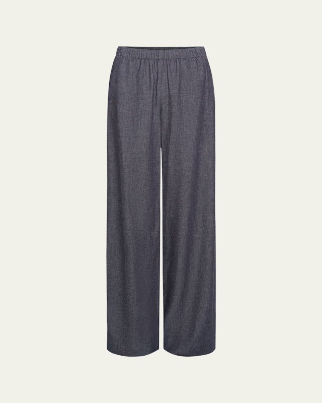 Mid-Rise Casual Pull-On Pants